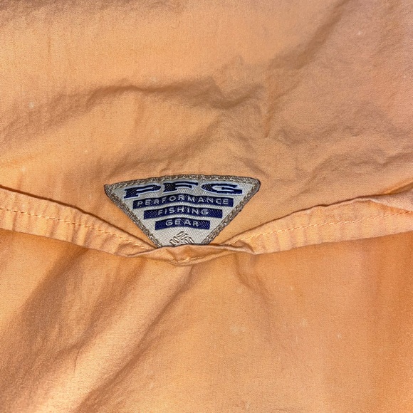 Men’s Columbia PFG sports shirt coral / peach color size XL - Picture 5 of 5
